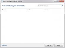 IE11 - Downloads Window