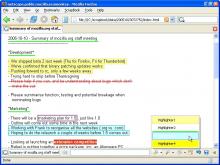 Highlighter enables you to highlight important texts in a captured page