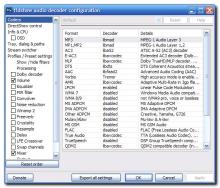 ffdshow's audio decoder settings