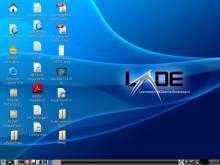 Screenshot of the LXDE desktop. It's simple, lightweight, fast, modern, internationalized, and standard-compliant.