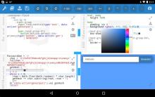 kodeWeave running on an Android Tablet