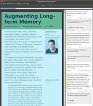 Page annotation including pagemarks, comments, and flashcards.