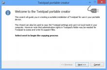 Twistpad portable creator is available only to registered users